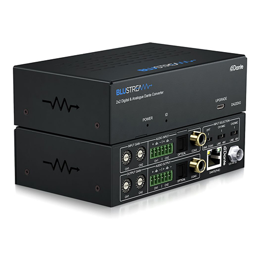 Blustream DA22DIG 2x2 Dante® Digital Audio Converter